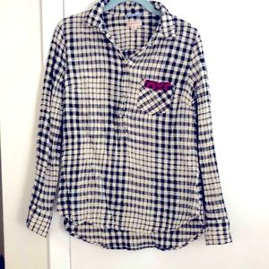 Phish “Donut” Appliqué Upcycled Merona Blouse